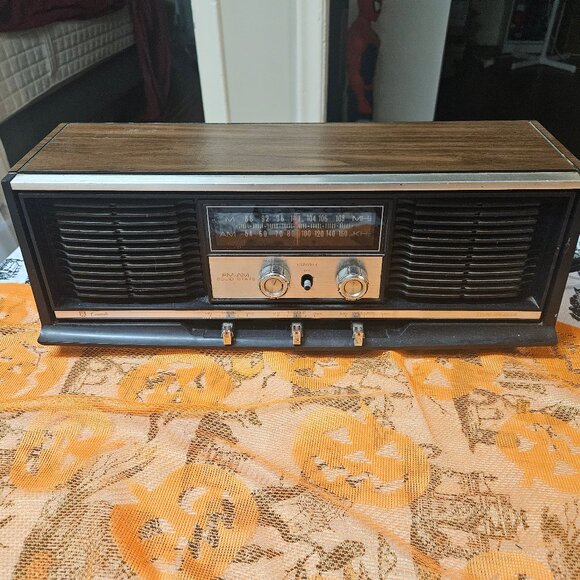 JIL Concerto JF 188 Twin Speaker Stereo Wood Grain Citizen Jutan MCM Vtg Tested - Picture 1 of 11